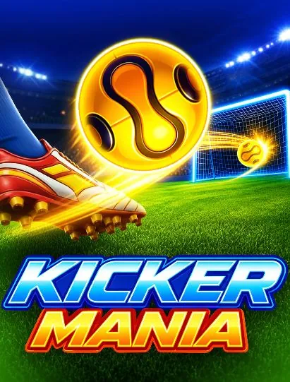 Обложка игры Kicker Mania с золотым футбольным мячом